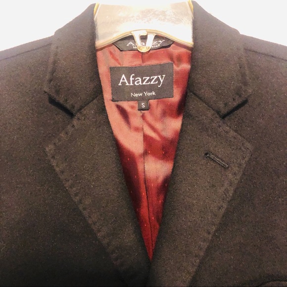 Afazzy New York Men’s Cashmere Blend Topcoat - Picture 2 of 8